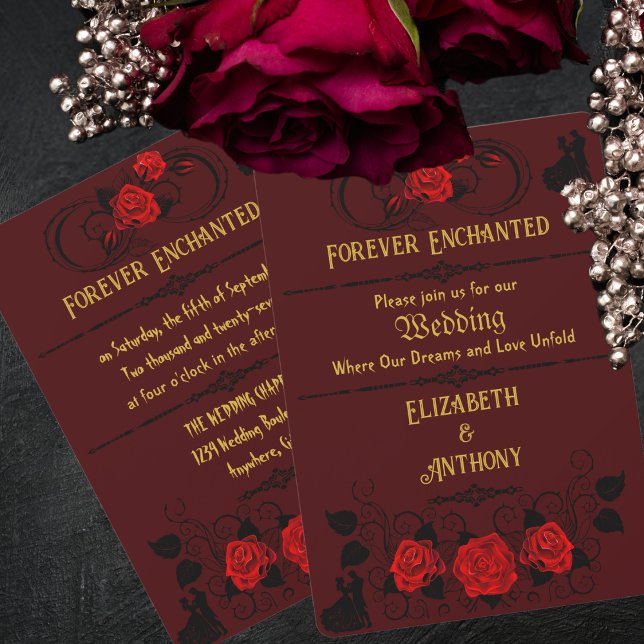 Invitación a la boda con elegancia encantada (Subido por el creador)