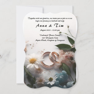 Invitación a la boda con estilo y elegancia