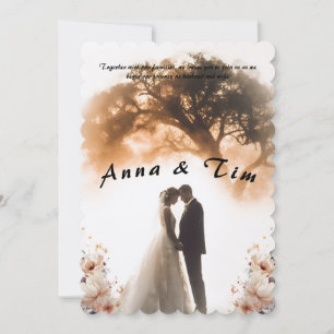 Invitación a la boda con estilo y elegancia