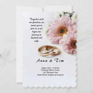 Invitación a la boda con estilo y elegancia