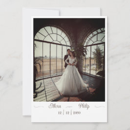 Invitación a la boda con foto