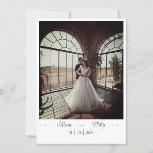 Invitación a la boda con foto