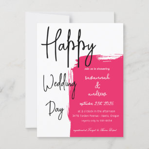 Invitación a la boda con guión elegante clásico