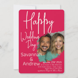 Invitación a la boda con guión elegante clásico