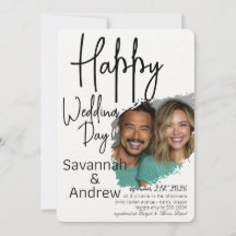 Invitación a la boda con guión elegante clásico