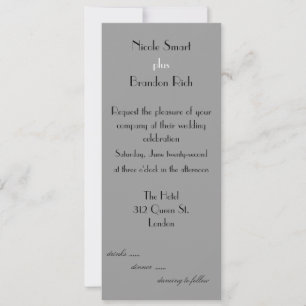Invitación a la boda con logotipo moderno