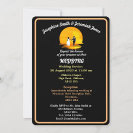 Invitación a la boda con pareja personalizado