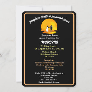 Invitación a la boda con pareja personalizado