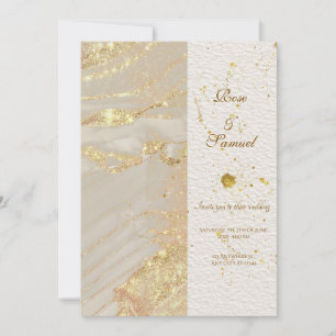 Invitación a la boda con tinta de alcohol para Pur