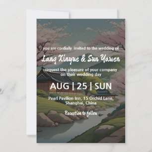invitación a la boda coreana