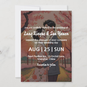 invitación a la boda coreana