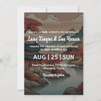 invitación a la boda coreana