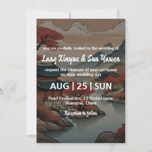 invitación a la boda coreana