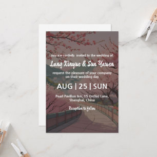 invitación a la boda coreana