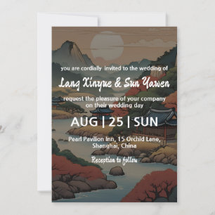 invitación a la boda coreana