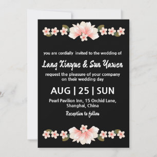 invitación a la boda coreana