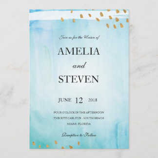 Invitación a la boda costera