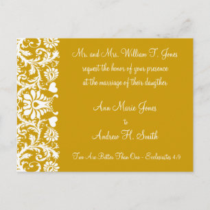 Invitación a la boda cristiana Carmel y Blueberry