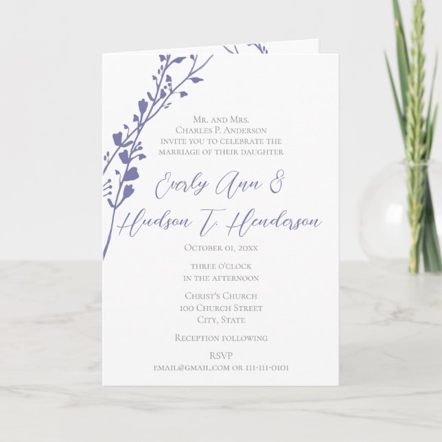 Invitación a la boda cristiana-Dos se convierten e (Anverso)