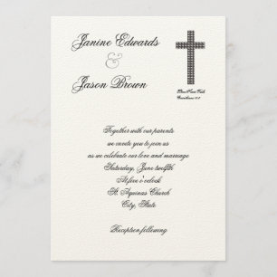 Invitación a la boda cristiana entre peces