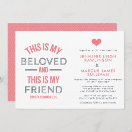 Invitación a la boda cristiana - Esta es mi amada