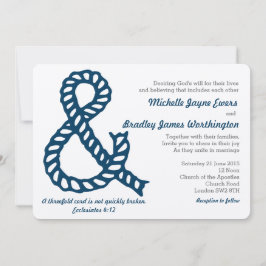 Invitación a la boda cristiana náutica