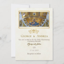 Invitación a la boda cristiana ortodoxa