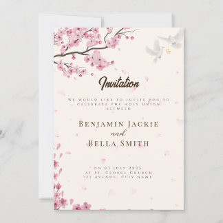 Invitación a la boda cristiana personalizada