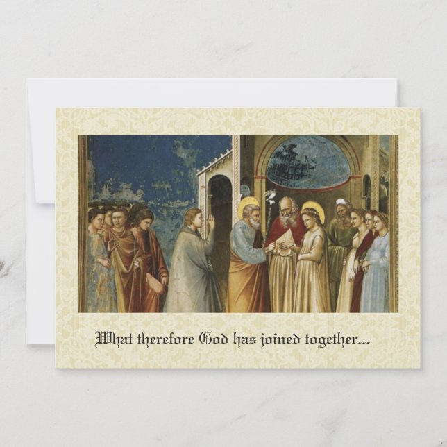Invitación a la boda cristiana tradicional (Anverso)