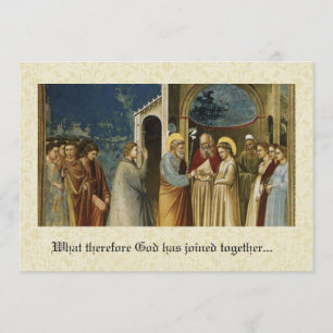 Invitación a la boda cristiana tradicional