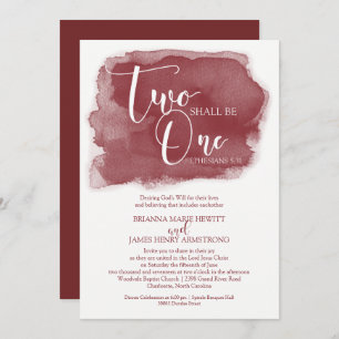 Invitación a la boda cristiana - Watercolor Marsal
