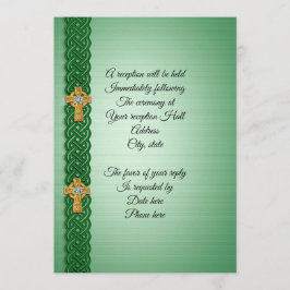 Invitación a la boda Cruz Celta Irlandesa