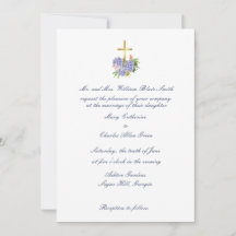 Invitación a la boda cruzada, Hydrangea, aniversar