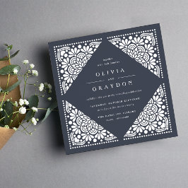 Invitación a la boda cuadrada de Beaux Arts | Tint