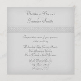 Invitación a la boda cuadrada del nudo celta verde