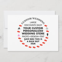 Invitación a la boda de 7" x 5" - Mejor vendedor!