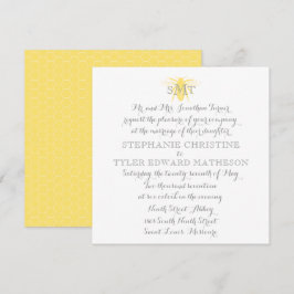 Invitación a la boda de abejas