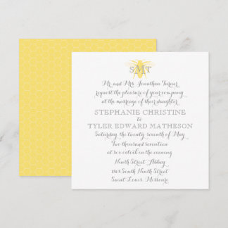 Invitación a la boda de abejas