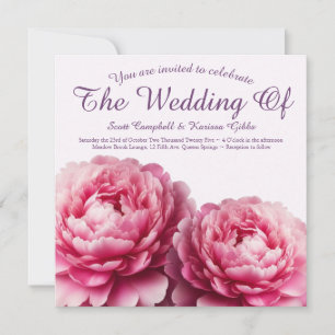Invitación a la boda de abrazo con abdomen floral