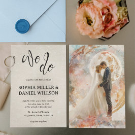Invitación a la boda de acuarela