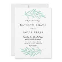 Invitación a la boda de acuarela de la Fábrica de 