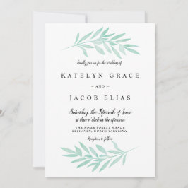 Invitación a la boda de acuarela de la Fábrica de 