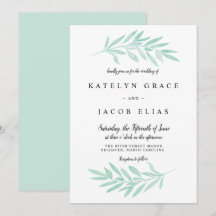 Invitación a la boda de acuarela de la Fábrica de 