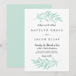 Invitación a la boda de acuarela de la Fábrica de 