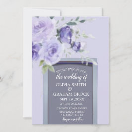 Invitación a la boda de acuarela de Lilac