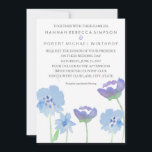 Invitación a la boda de acuarela del Pastel Floral<br><div class="desc">Encanta a tus huéspedes con esta hermosa invitación a una boda floral y acuática en tonos pastel.</div>