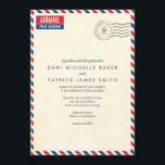 Invitación a la boda de Airmail<br><div class="desc">AYUDA INDICAR Complete la plantilla (rellene texto y cargue fotos) PRIMERO. Si desea realizar cambios de diseño y/o agregar texto/imágenes, haga clic en "personalizar" DESPUÉS de rellenar la plantilla. DOBLE COMPROBAR todos los lados de este diseño antes de enviar el pedido. Lo que ves en la pantalla es lo que...</div>