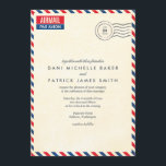 Invitación a la boda de Airmail<br><div class="desc">AYUDA INDICAR Complete la plantilla (rellene texto y cargue fotos) PRIMERO. Si desea realizar cambios de diseño y/o agregar texto/imágenes, haga clic en "personalizar" DESPUÉS de rellenar la plantilla. DOBLE COMPROBAR todos los lados de este diseño antes de enviar el pedido. Lo que ves en la pantalla es lo que...</div>