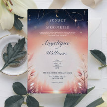 Invitación a la boda de amanecer a amanecer