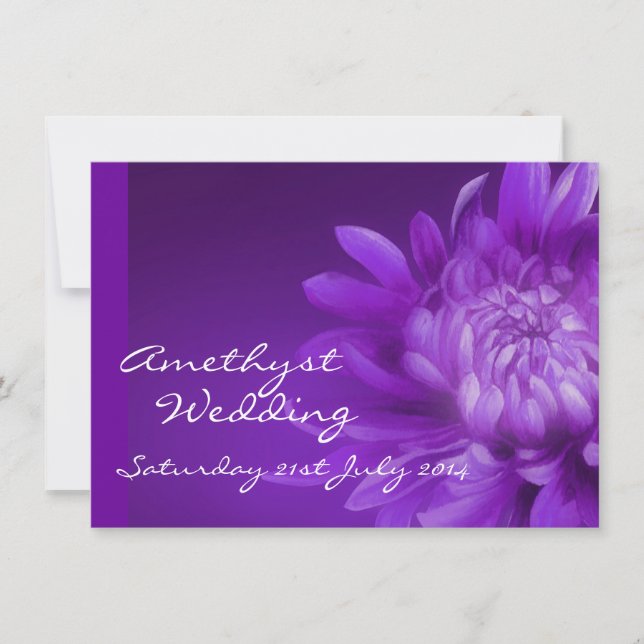 invitación a la boda de amatista 6º (Anverso)